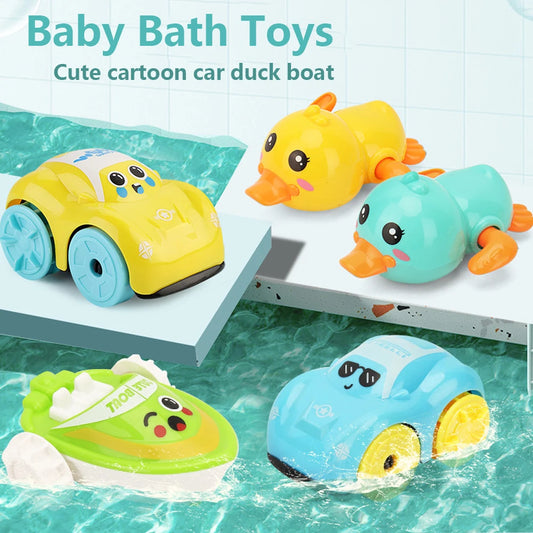 Baby Bath Toys Children Bathing Cute Swimming Duck & Car